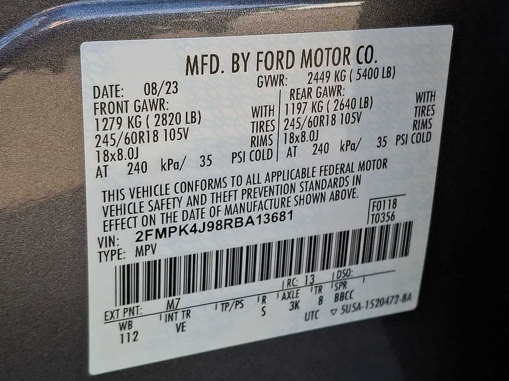Certified 2024 Ford Edge SEL w/ Convenience Package AWD/4WD image 28