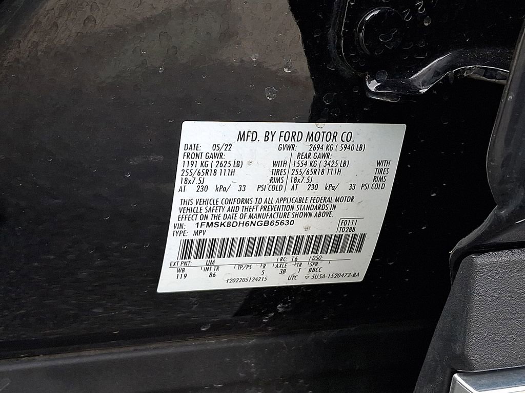 Certified 2022 Ford Explorer XLT AWD/4WD image 27
