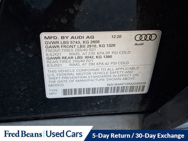 Used 2021 Audi SQ5 Premium Plus w/ Premium Plus Package image 27