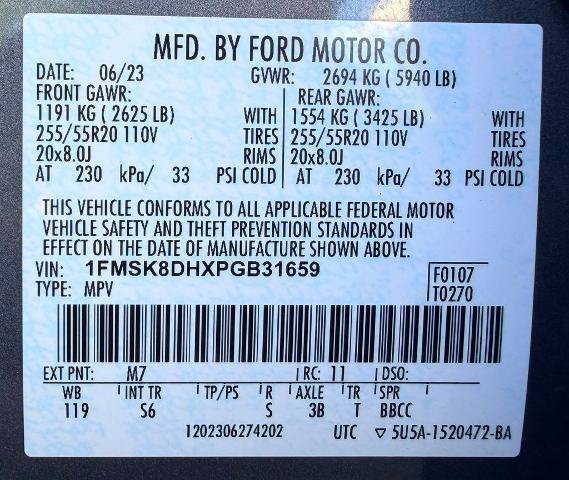 Certified 2023 Ford Explorer XLT w/ Equipment Group 202A AWD/4WD image 24