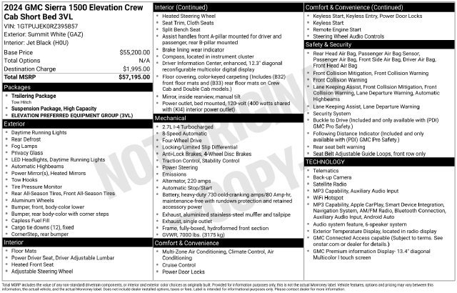 Used 2024 GMC Sierra 1500 Elevation AWD/4WD image 6