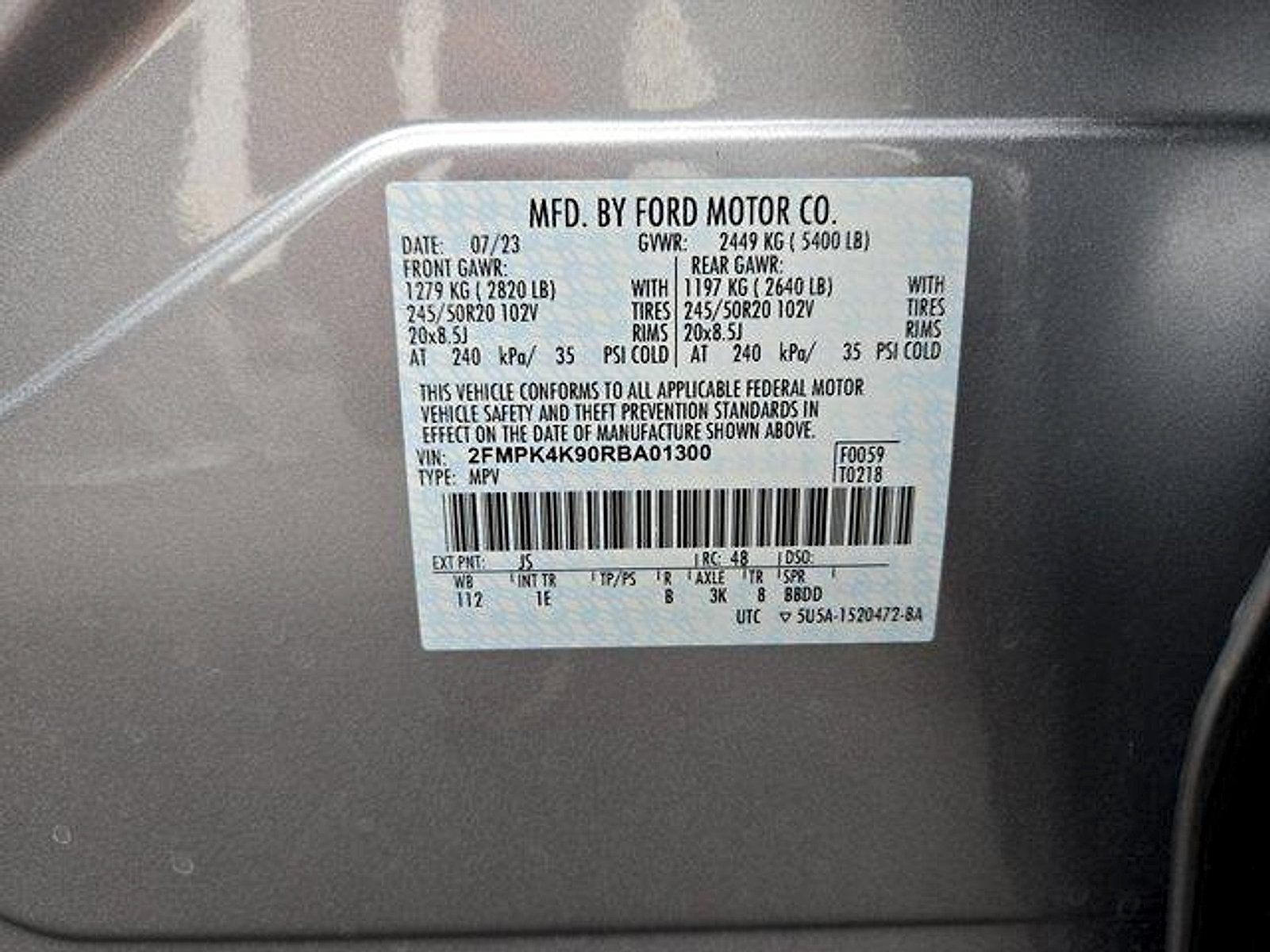 Certified 2024 Ford Edge Titanium w/ Titanium Elite Package AWD/4WD image 28