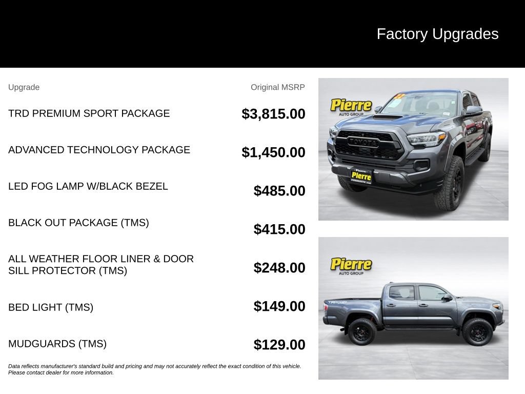 Used 2022 Toyota Tacoma TRD Sport w/ TRD Premium Sport Package AWD/4WD image 13