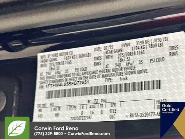 Certified 2025 Ford F150 Tremor w/ Equipment Group 402A High AWD/4WD image 37