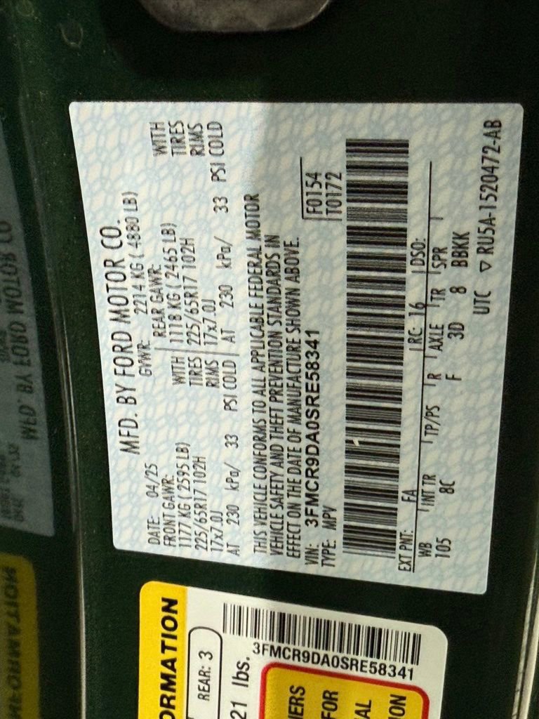 Certified 2025 Ford Bronco Sport Badlands w/ Badlands Tech Package image 43