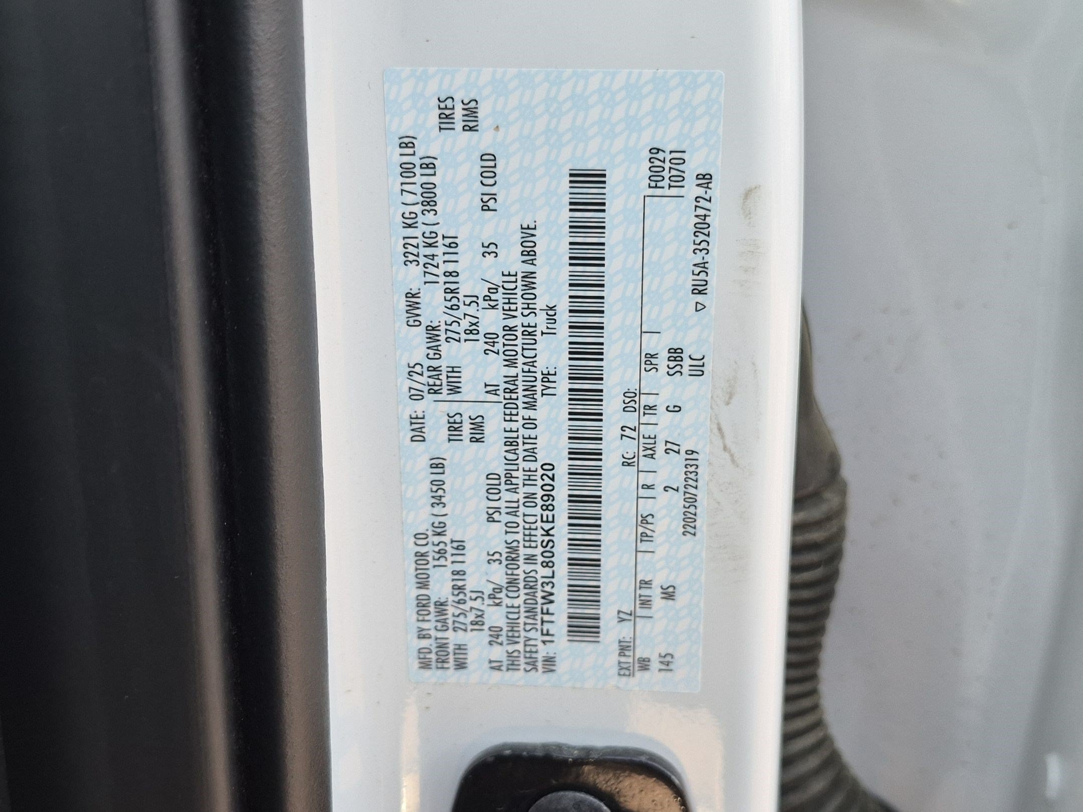 Certified 2025 Ford F150 XLT w/ Equipment Group 301A Standard AWD/4WD image 34