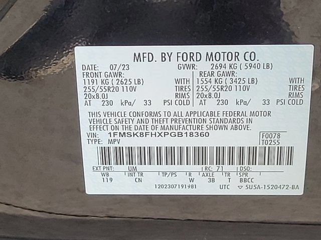 Certified 2023 Ford Explorer Limited image 19