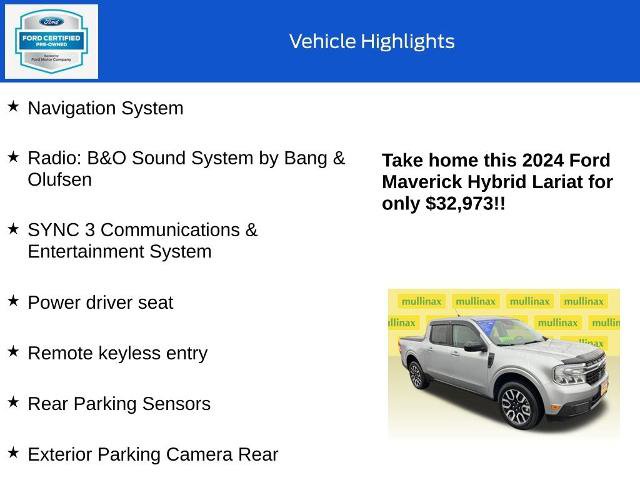 Certified 2024 Ford Maverick Lariat image 18