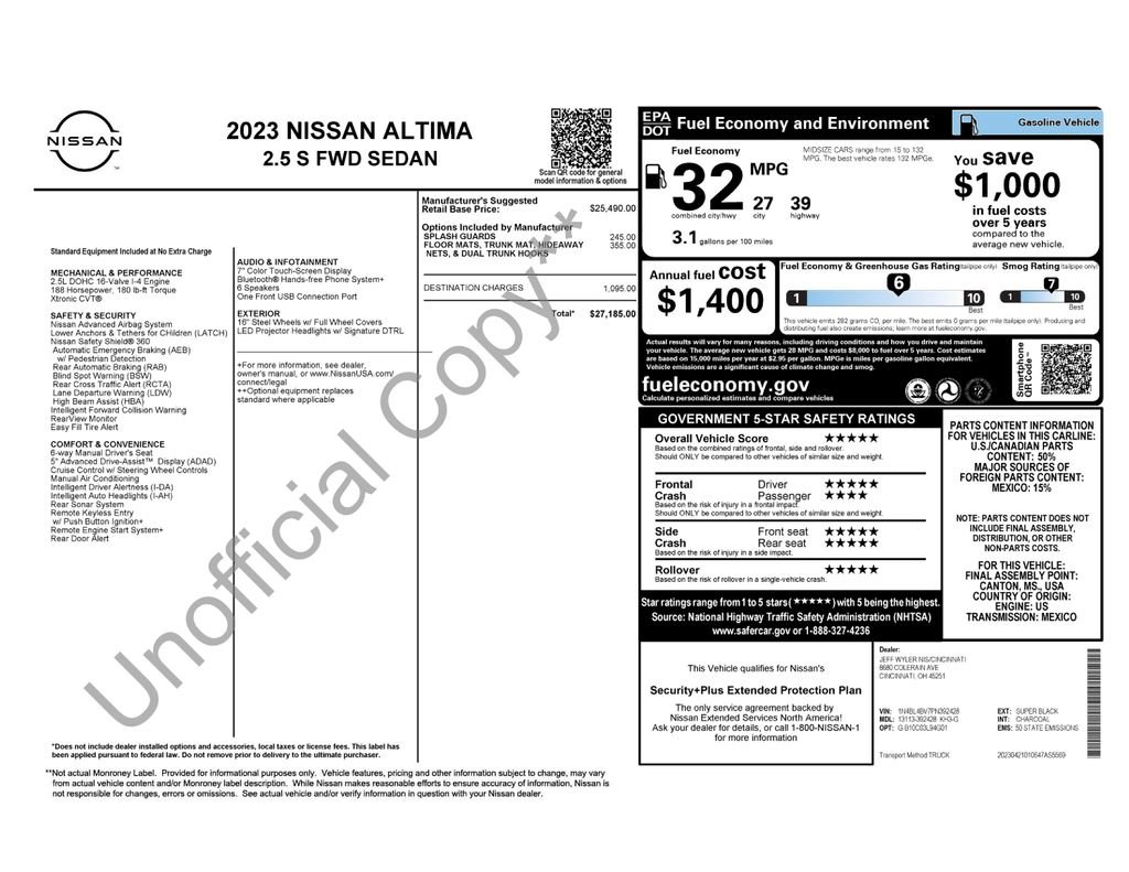 Used 2023 Nissan Altima 2.5 S image 28