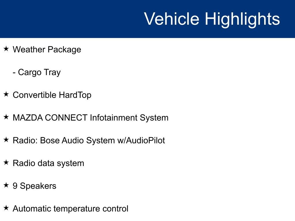Used 2024 MAZDA MX-5 Miata RF Grand Touring w/ Weather Package image 12
