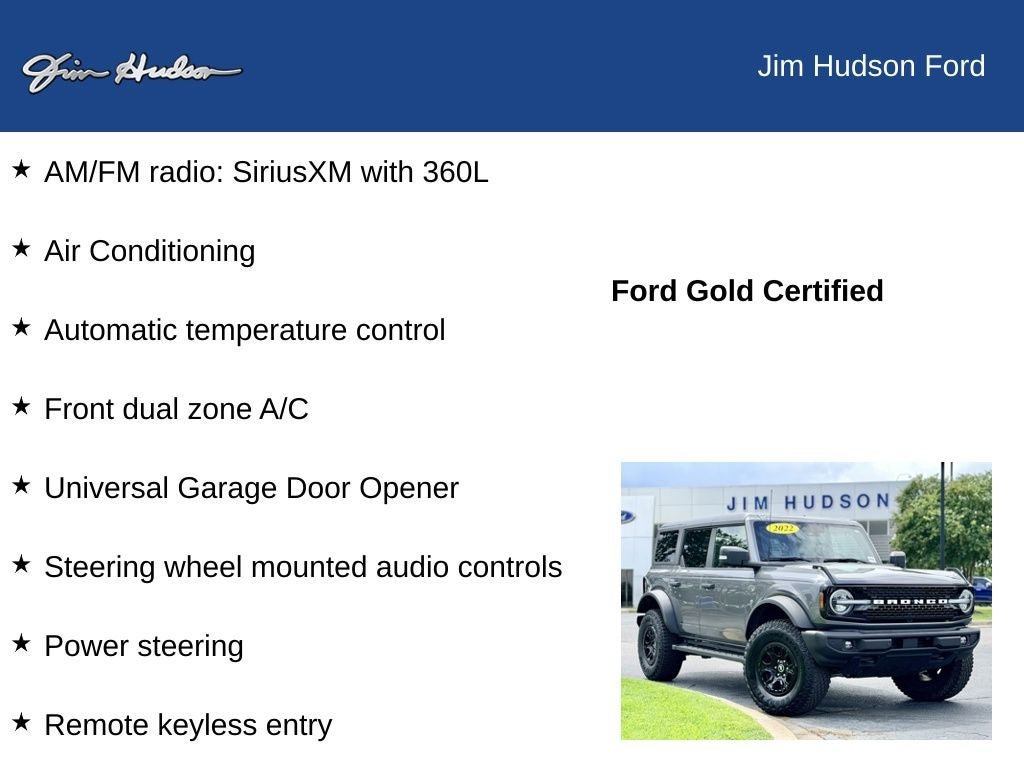 Certified 2022 Ford Bronco Wildtrak AWD/4WD image 13