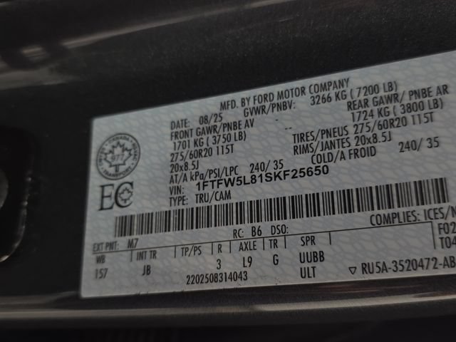 Certified 2025 Ford F150 Lariat w/ Tow/Haul Package AWD/4WD image 10
