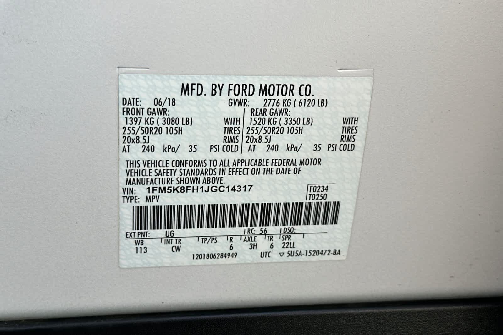 Certified 2018 Ford Explorer Limited w/ Equipment Group 301A AWD/4WD image 30