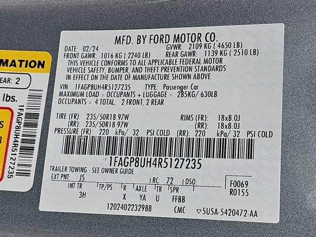 Certified 2024 Ford Mustang Premium RWD image 36