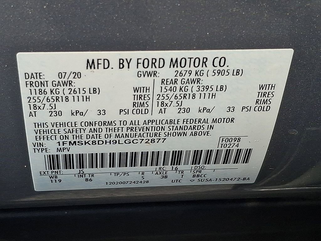 Certified 2020 Ford Explorer XLT w/ Comfort Package AWD/4WD image 26
