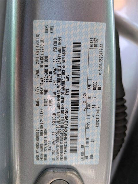 Certified 2022 Ford Escape SEL image 24