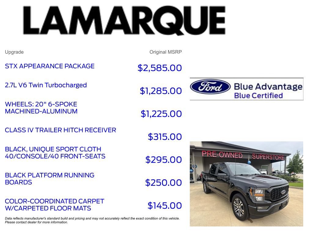 Certified 2023 Ford F150 XL w/ STX Appearance Package RWD image 10