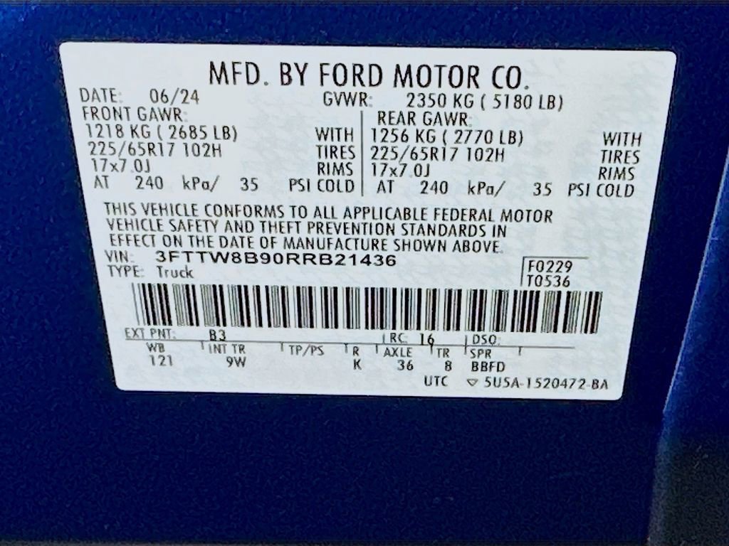 Certified 2024 Ford Maverick XL w/ Equipment Group 100A Standard AWD/4WD image 21