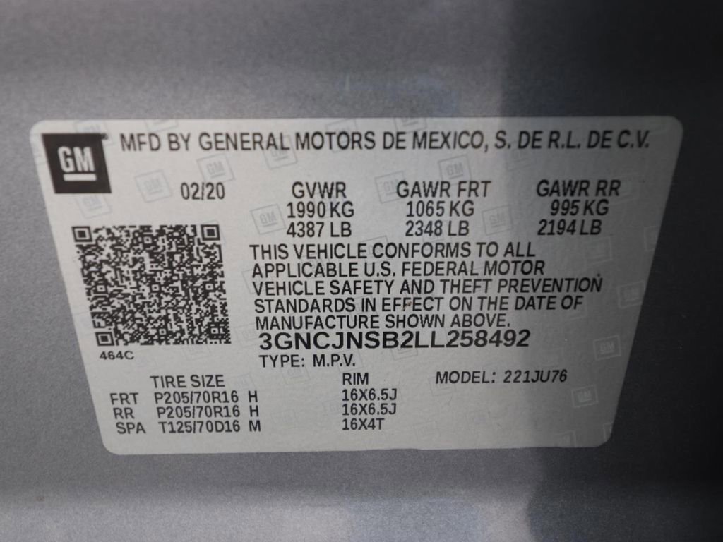 Used 2020 Chevrolet Trax LS w/ Tint and Cruise Package image 24