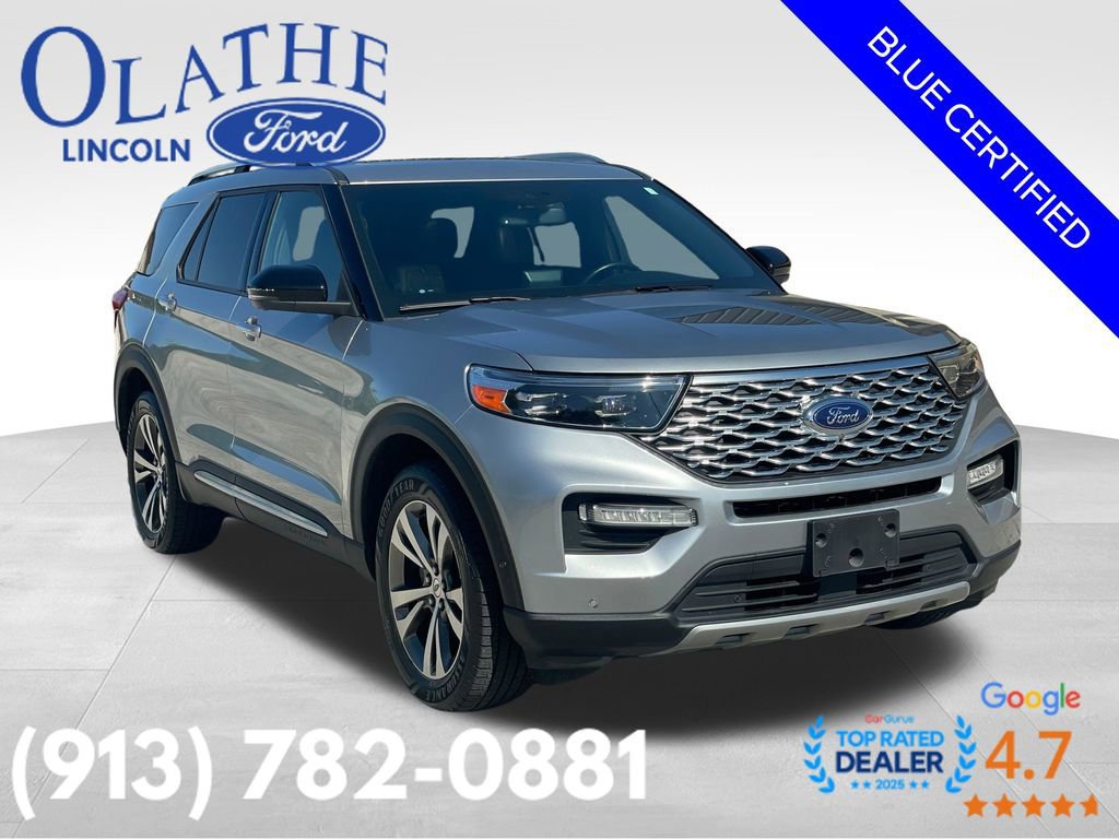 Certified 2020 Ford Explorer Platinum w/ Premium Technology Package AWD/4WD image 1