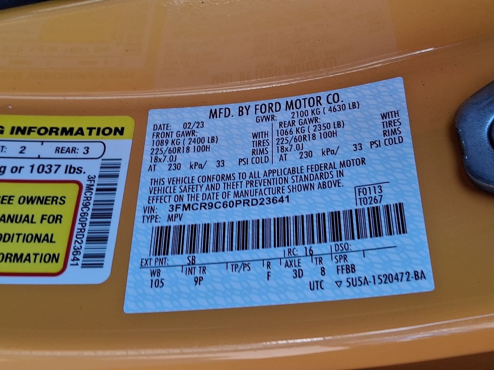 Certified 2023 Ford Bronco Sport Outer Banks w/ Tech Package image 27