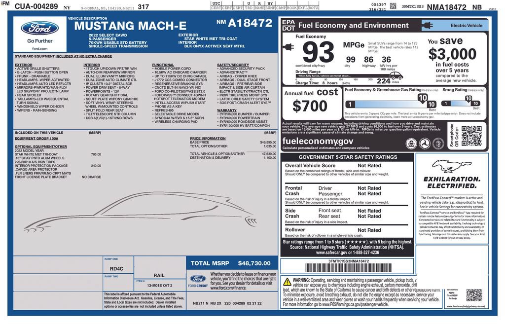 Certified 2022 Ford Mustang Mach-E Select AWD/4WD image 5
