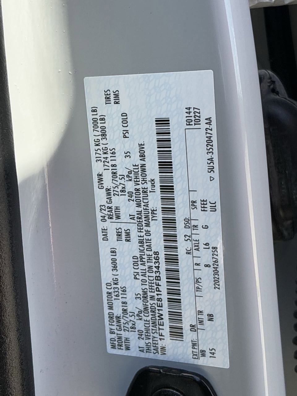 Certified 2023 Ford F150 Tremor w/ Equipment Group 402A High AWD/4WD image 35