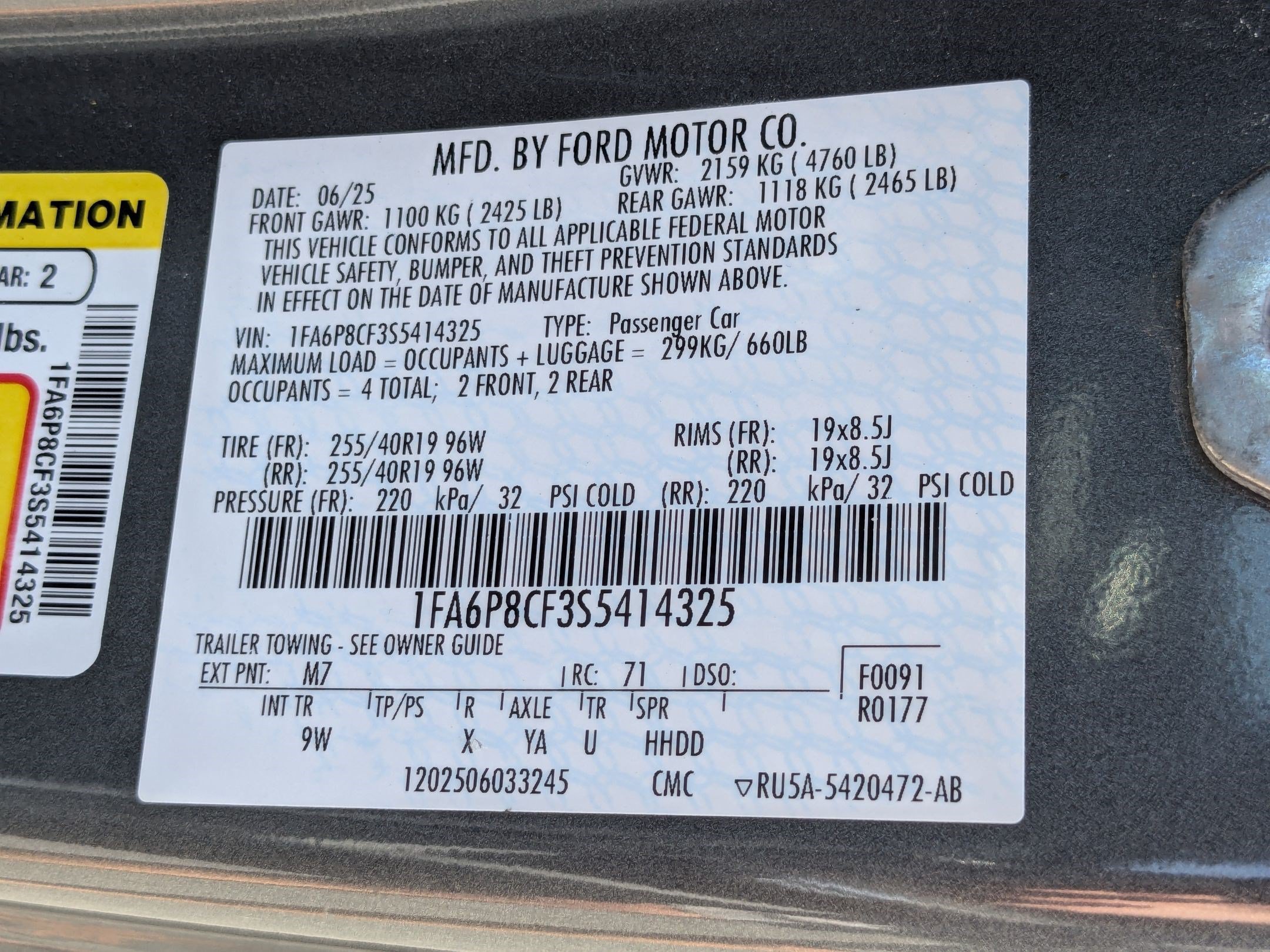Certified 2025 Ford Mustang GT Premium RWD image 35
