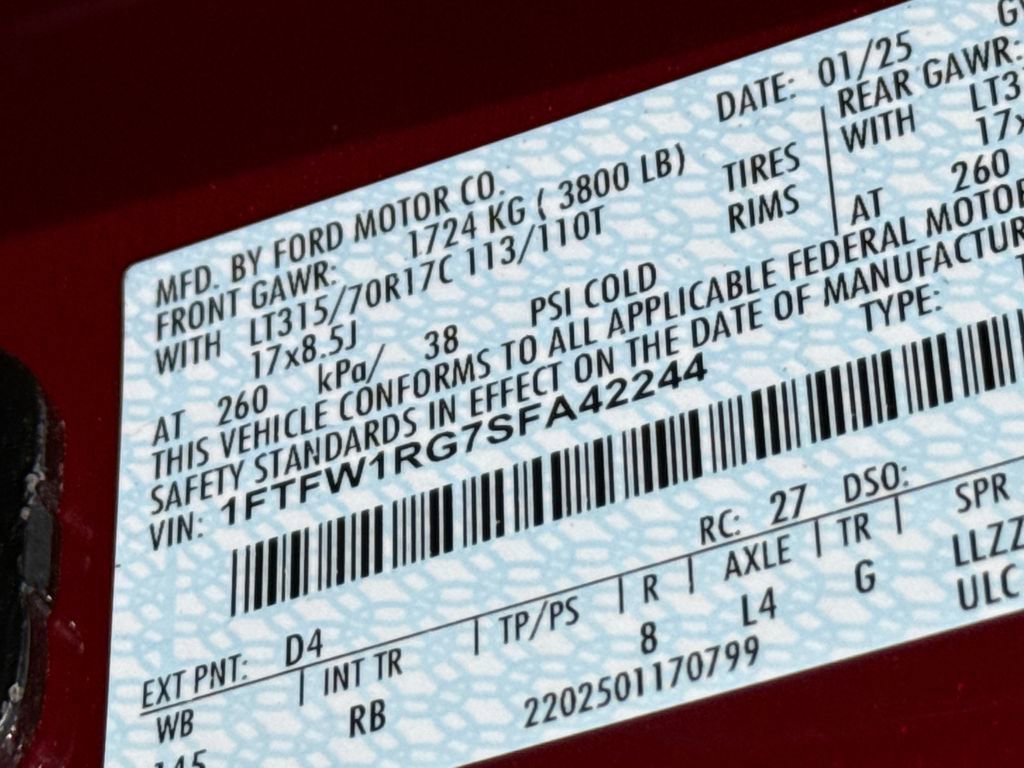 Certified 2025 Ford F150 Raptor AWD/4WD image 33