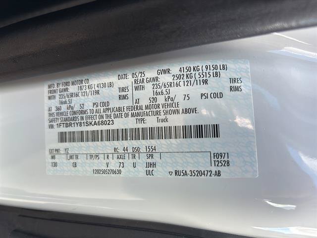 Certified 2025 Ford Transit 250 Low Roof w/ Exterior Upgrade Package RWD image 19