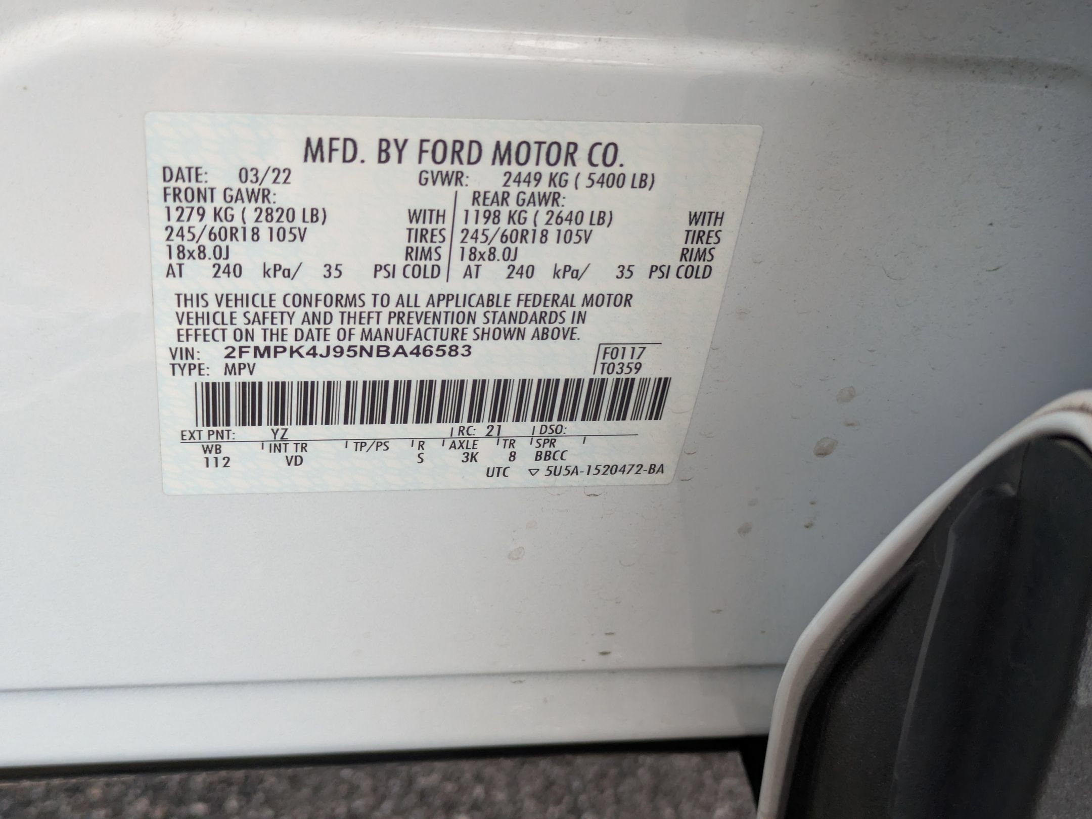 Certified 2022 Ford Edge SEL w/ Convenience Package AWD/4WD image 41