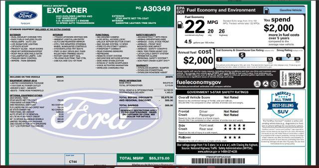 Certified 2023 Ford Explorer Limited w/ Limited Technology Package AWD/4WD image 4