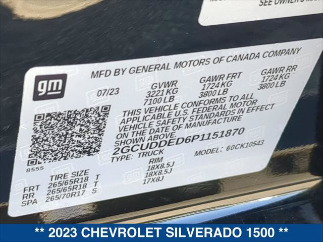 Used 2023 Chevrolet Silverado 1500 LT w/ Z71 Off-Road Package AWD/4WD image 24