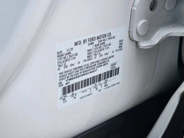 Certified 2022 Ford Explorer XLT w/ Equipment Group 202A AWD/4WD image 37