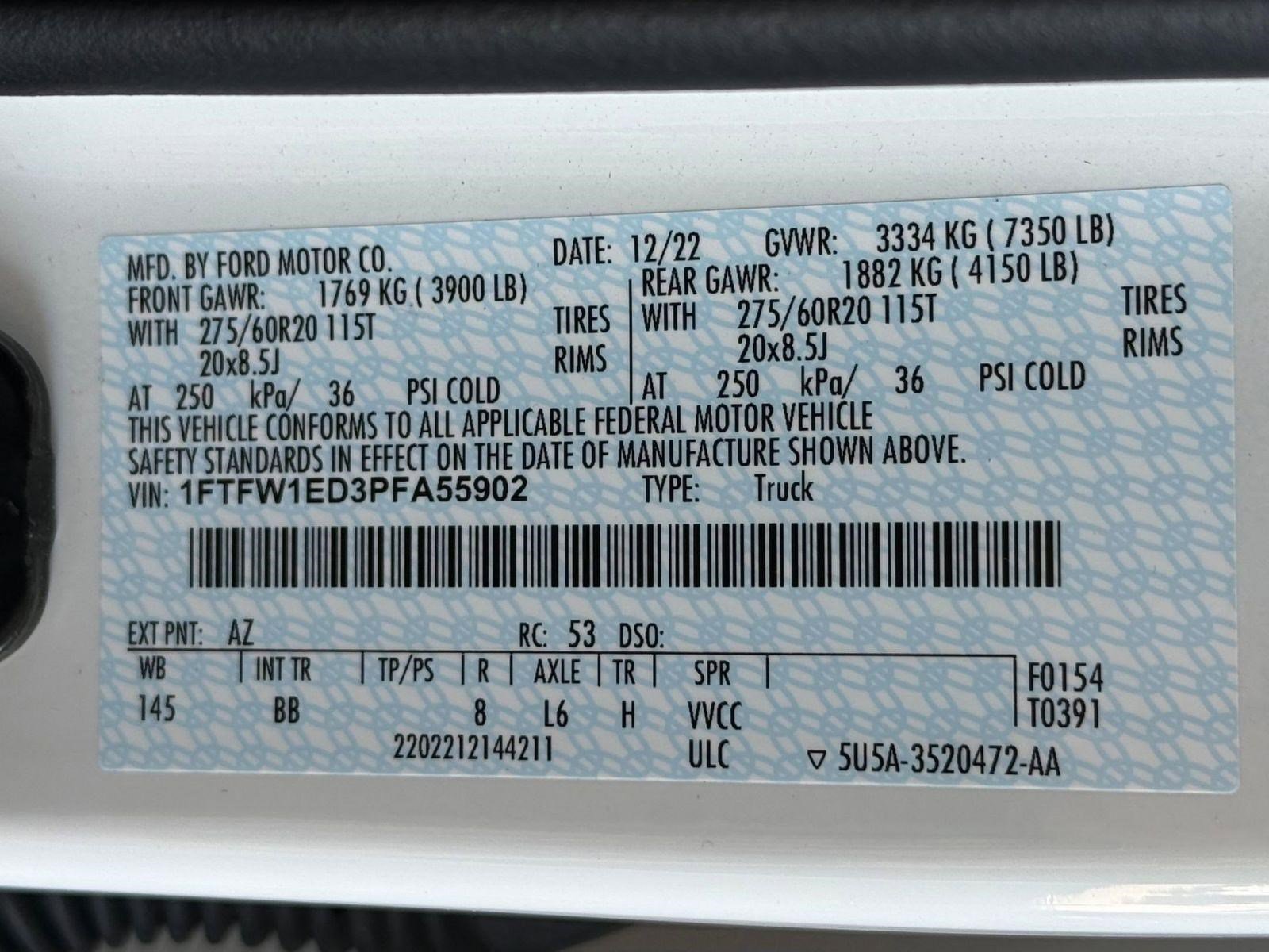 Certified 2023 Ford F150 Platinum w/ Equipment Group 701A High AWD/4WD image 23