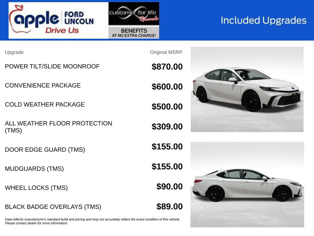 Used 2025 Toyota Camry SE w/ Convenience Package FWD image 4