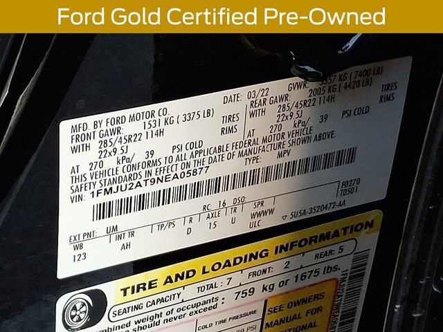 Certified 2022 Ford Expedition Limited image 31