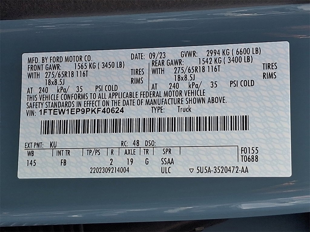 Certified 2023 Ford F150 XLT w/ Equipment Group 302A High image 28