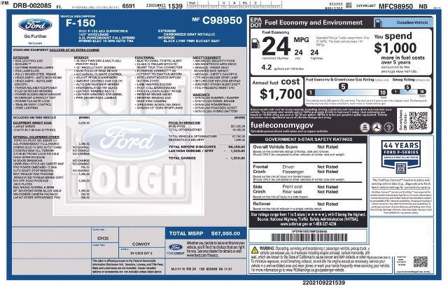 Certified 2021 Ford F150 Lariat w/ Equipment Group 502A High AWD/4WD image 7