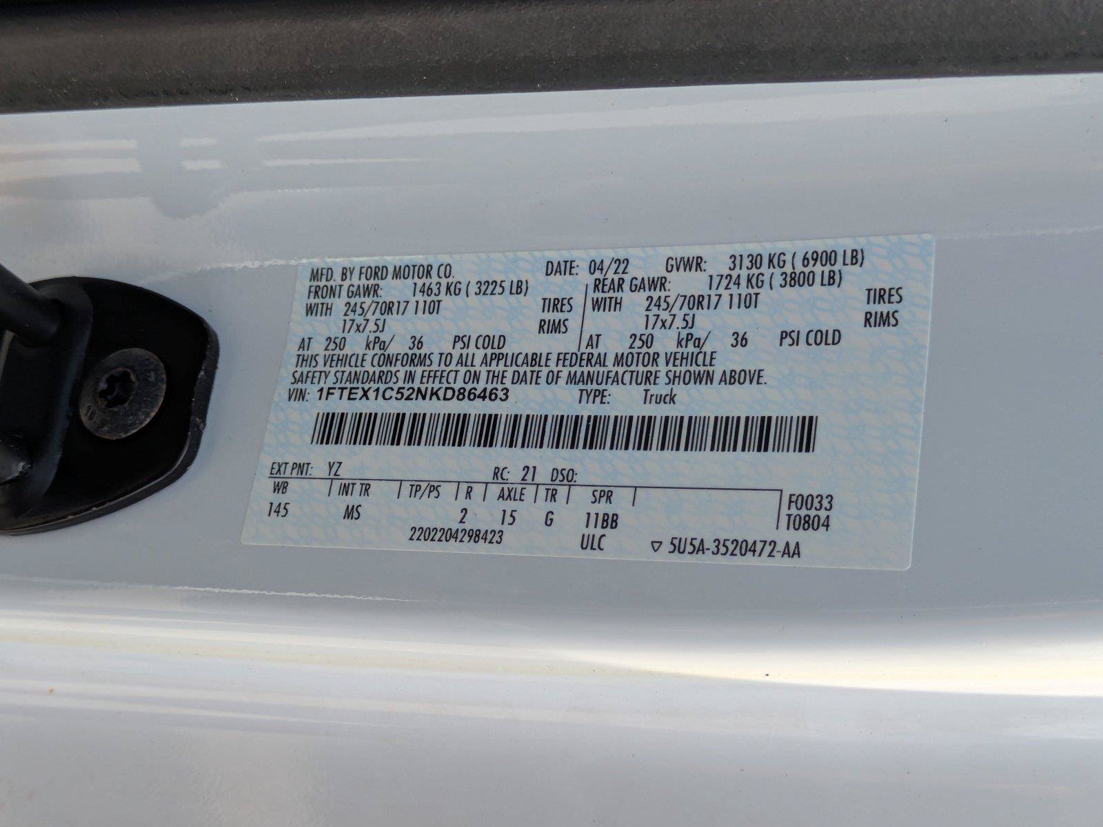 Certified 2022 Ford F150 XLT w/ Equipment Group 301A Mid RWD image 23