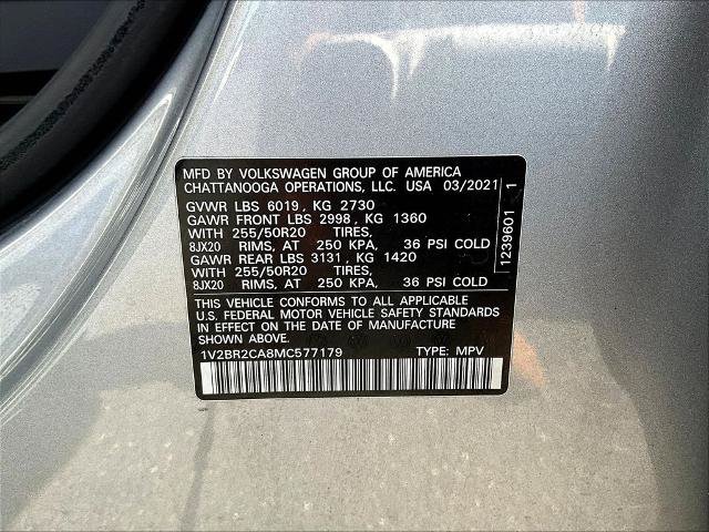 Used 2021 Volkswagen Atlas SEL AWD/4WD image 20
