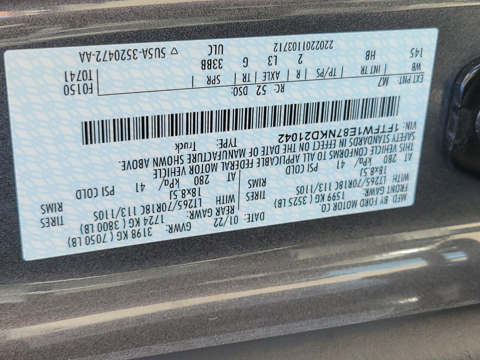 Certified 2022 Ford F150 Lariat w/ FX4 Off-Road Package image 31