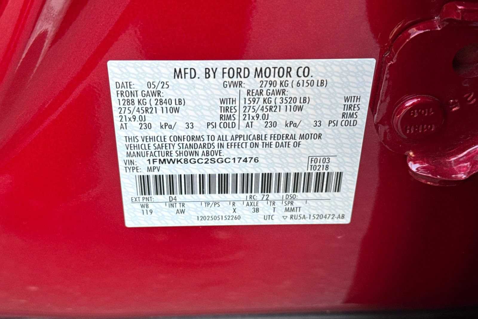 Certified 2025 Ford Explorer ST w/ Sun And Sound Package AWD/4WD image 33