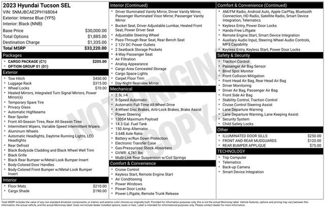 Used 2023 Hyundai Tucson SEL w/ Cargo Package AWD/4WD image 5