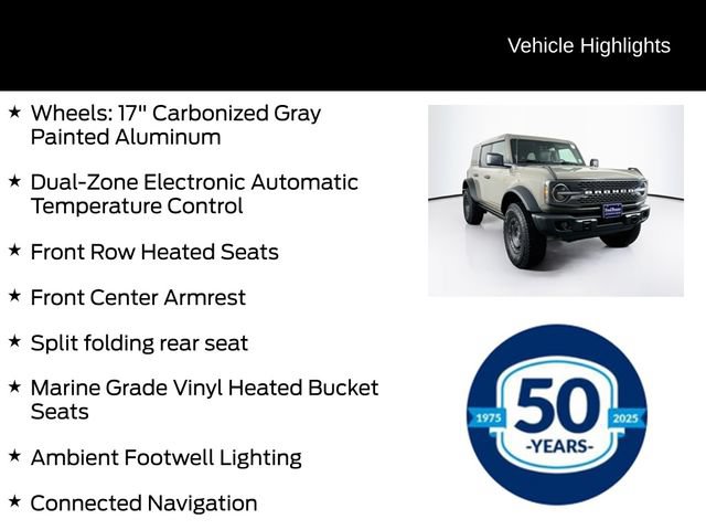 Certified 2025 Ford Bronco Badlands w/ Sasquatch Package AWD/4WD image 16