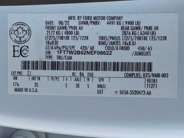 Certified 2022 Ford F250 XLT w/ XLT Value Package AWD/4WD image 35
