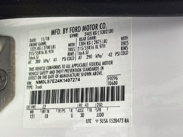 Certified 2019 Ford Transit Connect XL FWD image 31