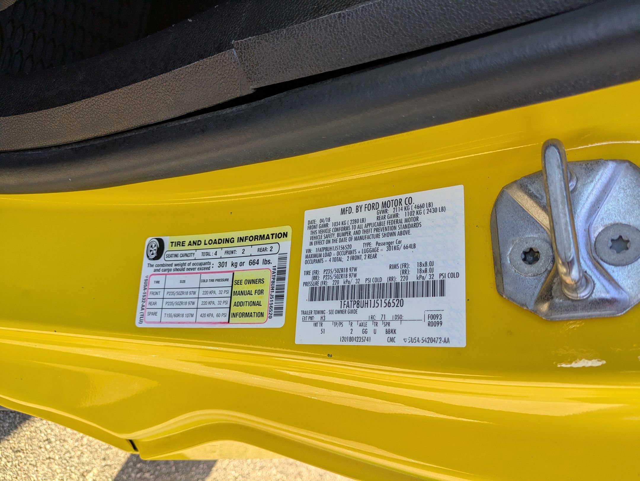 Certified 2018 Ford Mustang Premium w/ Equipment Group 201A image 39