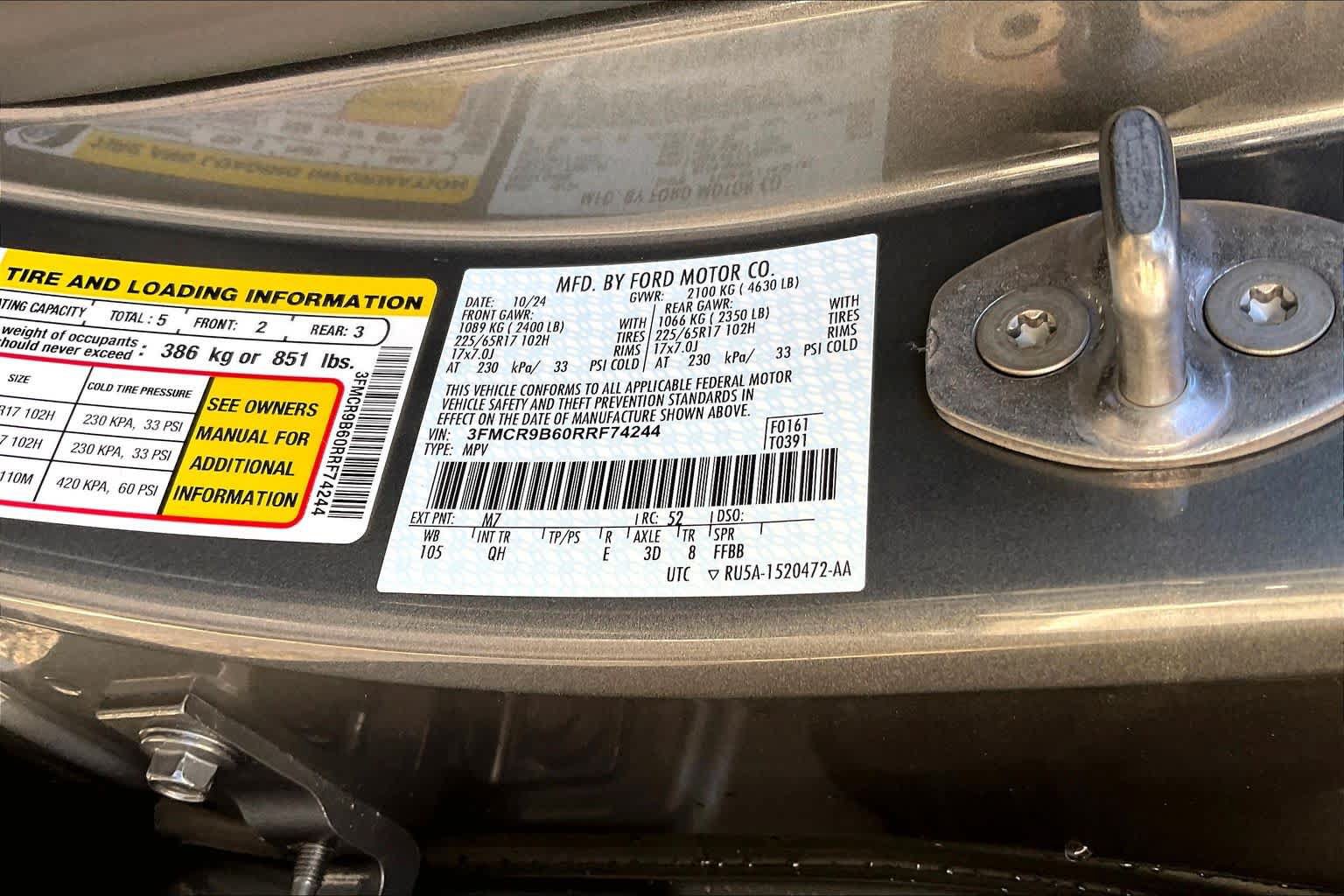 Certified 2024 Ford Bronco Sport Big Bend AWD/4WD image 33