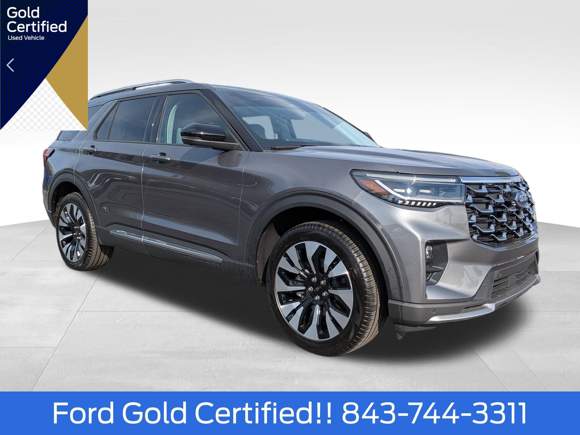 Certified 2025 Ford Explorer Platinum w/ LUX Leather Package